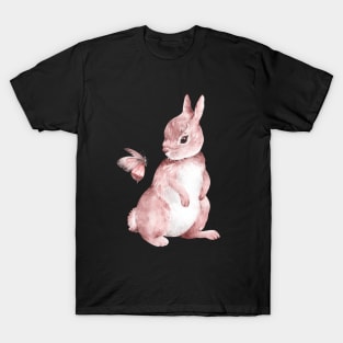 Bunny and butterfly tshirt T-Shirt